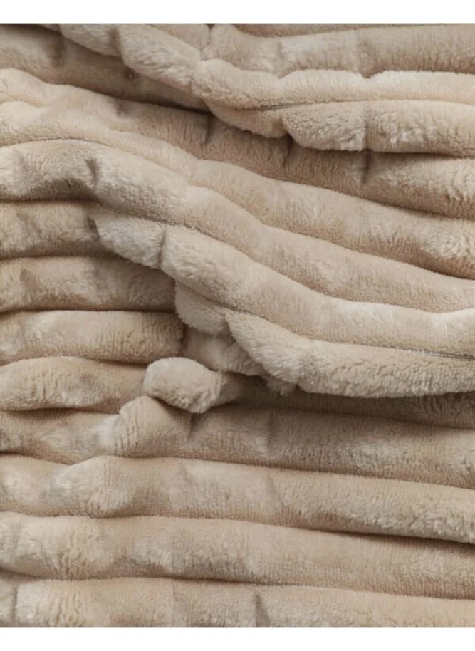 ميرينوس Modern Line 3 Piece Blanket Set Beige Color