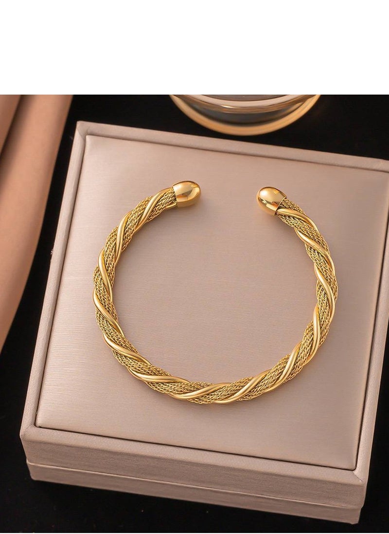 Generic #Stainlesssteel Free size stainless steel bracelets that do not change color  - Image 1