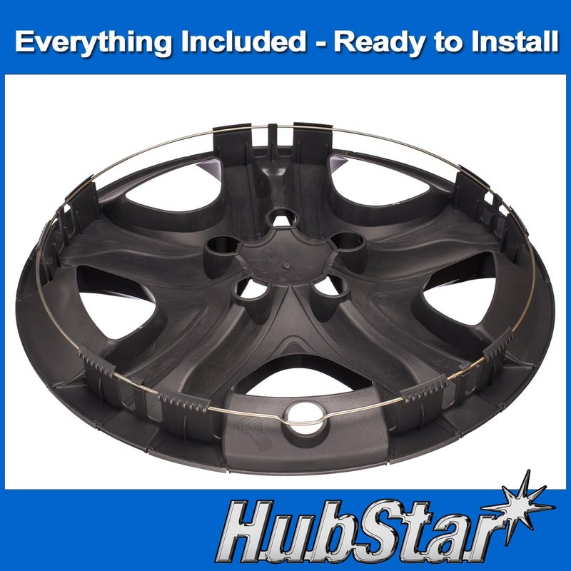 HubStar Hubcap Replacement for Toyota Rav4 2016, 2017, 2018, 17-inch Heavy Duty Premium Quality, Silver and Black, 1 Piece 61179 - Image 4