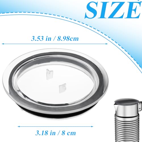 TiciKim Milk Frother Lid for Nespresso Aeroccino 3 3R, Replacement Parts for Nespresso 3593 & 3594 Milk Frother Machines, Replaces Part # 93271 - Image 2