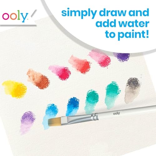 Ooly Rainbow Sparkle Metallic Watercolor Gel Crayons, Set of 12, Glitter Gel Markers for Kids and Toddlers, Colorful Twistable Crayons for Drawing - Metallic - Image 4