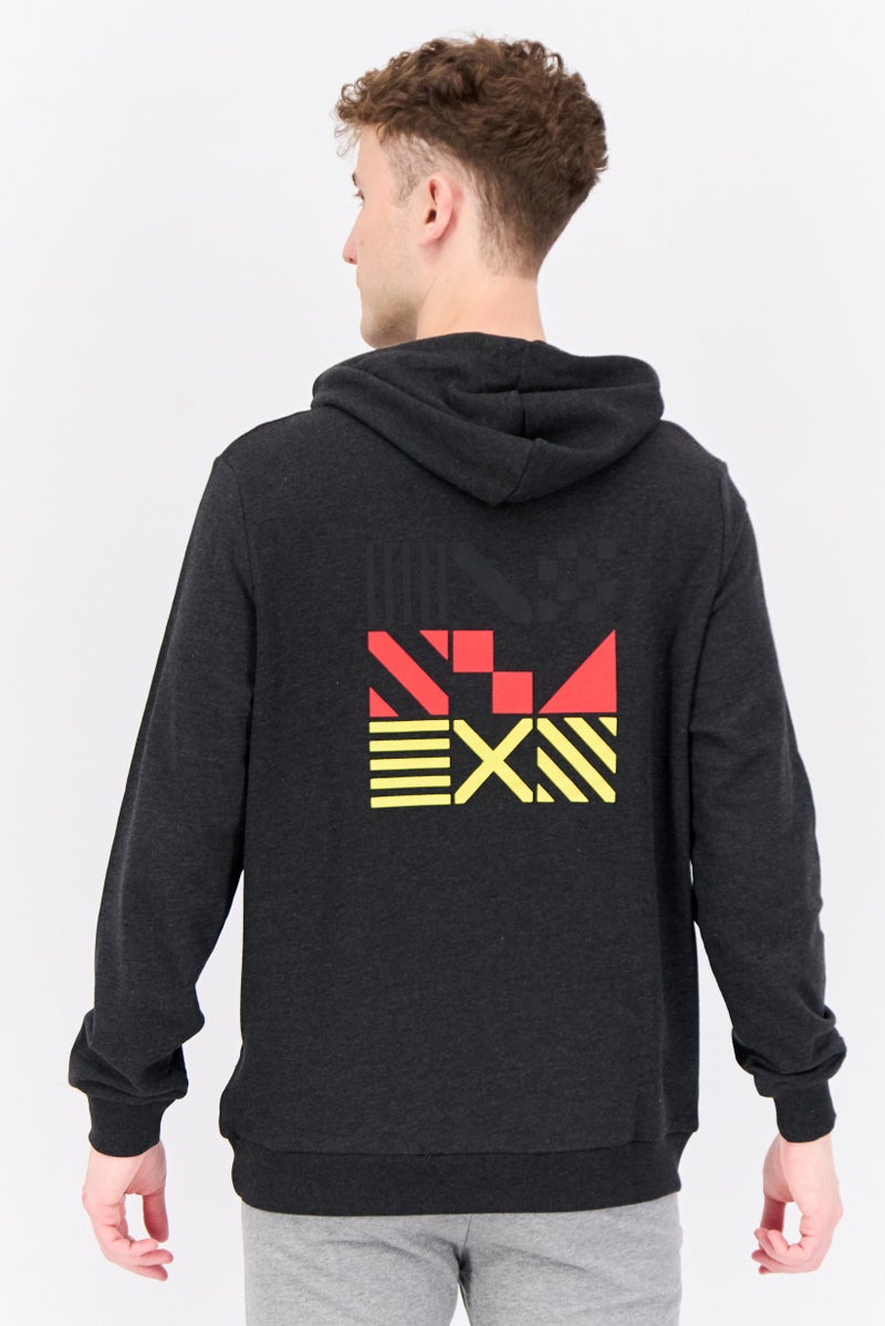 PUMA Men Sportswear Fit Long Sleeve Outdoor Hoodies, Charcoal  - Image 3