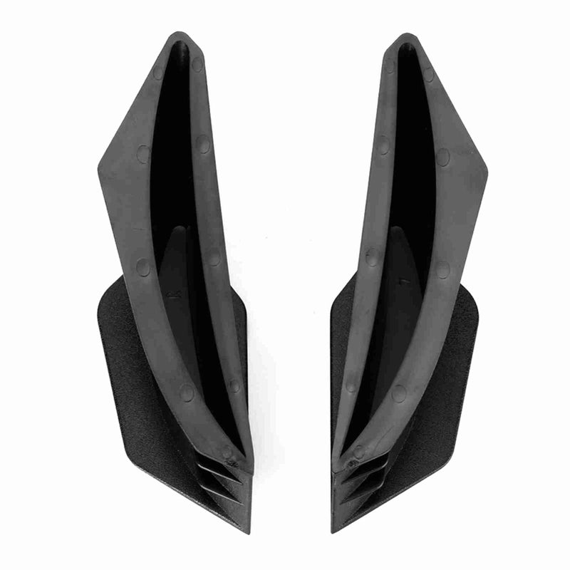 1 Pair Universal Motorcycle Winglet Aerodynamic Wing Kit Fit For Ducati (Black) - Image 2