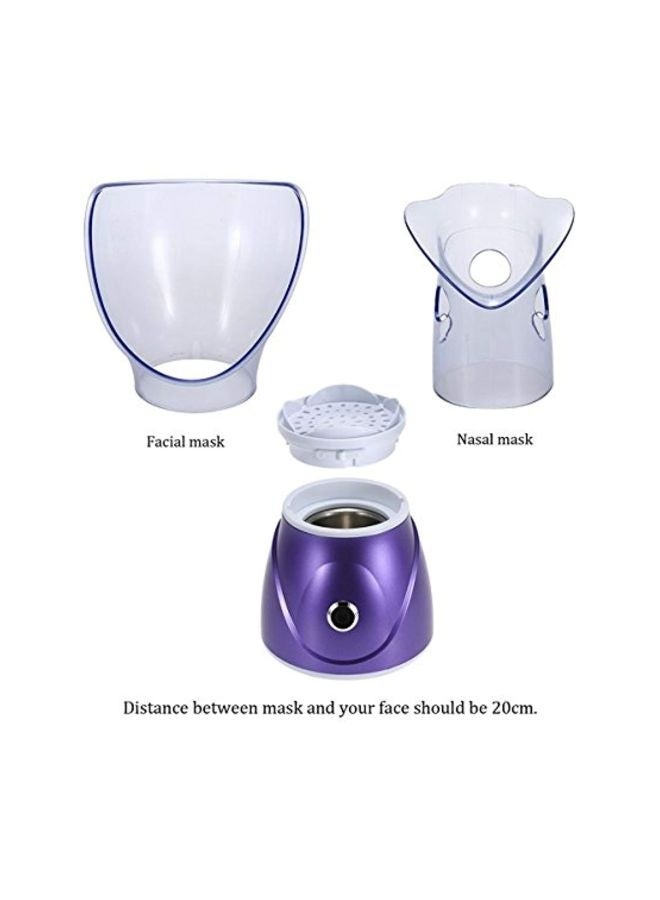 ELTRAZONE Professional Facial Steamer Purple/Clear | Deep Cleansing Face Steamer for Home Spa & Salon Use | Hydrating Nano Ionic Steam for Pore Cleansing, Skin Moisturizing & Relaxation – Suitable for All Skin Types - Image 3