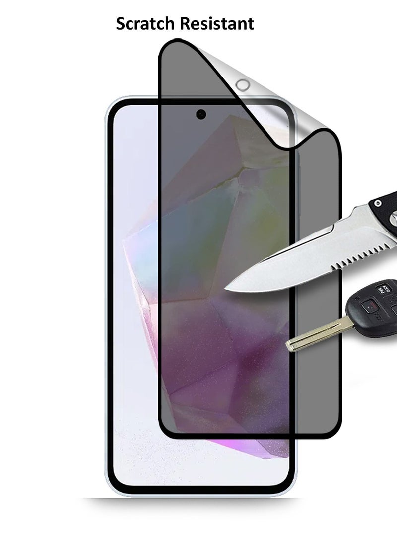 Techie حماية شاشة فيلم خصوصية سيراميك غير لامع مقاوم للانفجار لتغطية كاملة لجهاز سامسونج جالاكسي A35 / A55 6.6 بوصة - Image 2