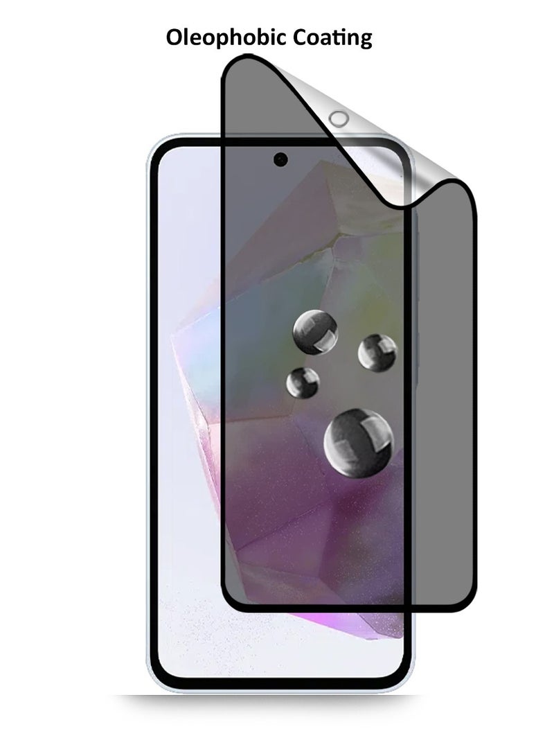 Techie حماية شاشة فيلم خصوصية سيراميك غير لامع مقاوم للانفجار لتغطية كاملة لجهاز سامسونج جالاكسي A35 / A55 6.6 بوصة - Image 4