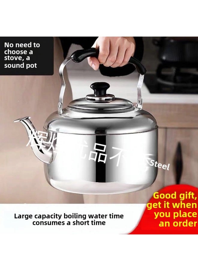 Generic - Teapot Large Capacity 5 Liter Old Style Teapot Large Diameter Separate Kettle Stainless Steel Thickened Sound Kettle Boiling Water-Color:Today [hot Selling Special Price] Naruto Burning Water Kettle-Capacity:Add [thick] 8 Liters. (approximately 6kg Water) - Image 1