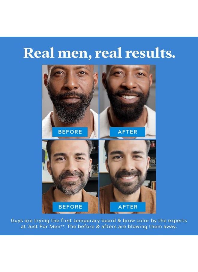 1Day Beard & Brow Color Temporary Color For Beard And Eyebrows For A Fuller Welldefined Look Up To 30 Applications Black