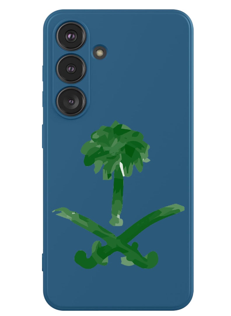 Theodor غطاء سليم واقي من السيليكون السائل مع حماية كاملة للجسم، مضاد للخدش وصدمات، لSamsung Galaxy S24 Plus (أزرق) - رمز KSA - Image 1