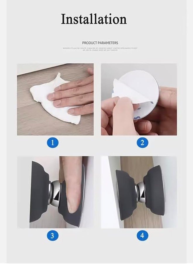 SYPM Magnetic Door Stoppers Soft Magnetic Door Stop Soft Magnetic Easy Installation No Drilling Design Required Home and Office Suitable for Various Types of Doors Easy Installation (1pc) - Image 3