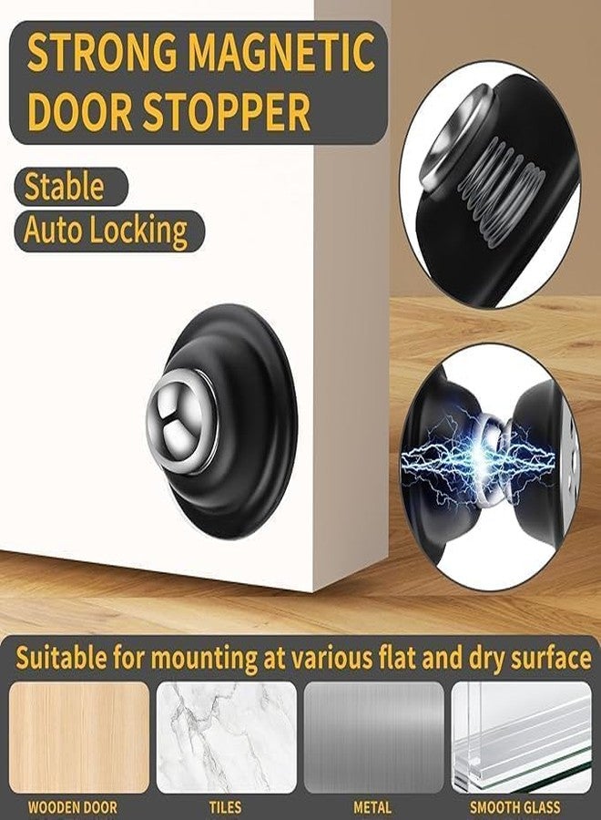 SYPM Magnetic Door Stoppers Soft Magnetic Door Stop Soft Magnetic Easy Installation No Drilling Design Required Home and Office Suitable for Various Types of Doors Easy Installation (1pc) - Image 5