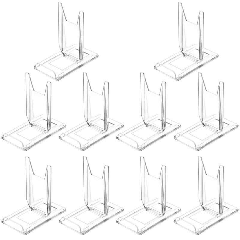 Terdewe 10 Sets Adjustable For Angle Acrylic Display Stand For Plate  Purses Clutch Bags Pictures  Platter  Book  Tableware And Stationary Gameboy Handhelds & N64 Controllers Cards - Image 1