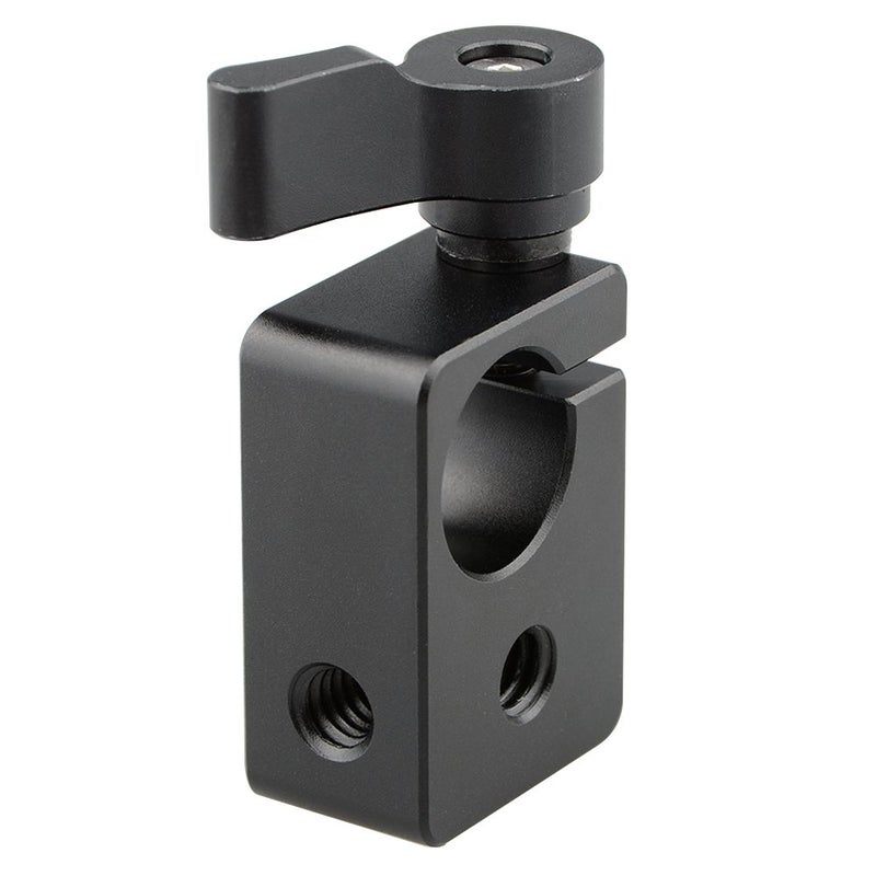CAMVATE 15mm Single Rod Clamp for Camera DIY Accessories(Black) - 0874 - Image 1