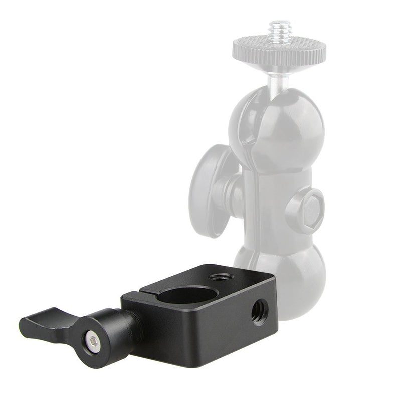 CAMVATE 15mm Single Rod Clamp for Camera DIY Accessories(Black) - 0874 - Image 3