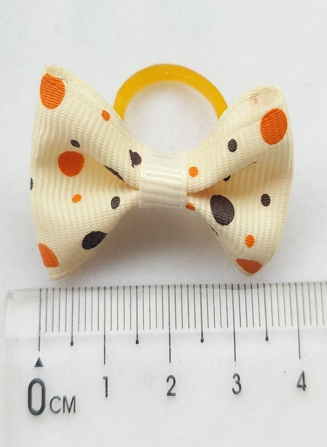 شينكو كرافت مجموعة تشينكو كرافت 30 قطعة (15 زوجًا) من ربطات شعر الكلاب الجديدة مع شريط غروغرين مطاطي منقط، منتجات العناية بالحيوانات الأليفة، ألوان وأنماط متنوعة (ربطة شعر مطاطية بشريط منقط). - Image 3