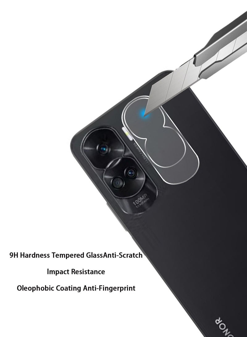 Honor 90 Lite Screen Protector with Camera Lens Protector, 9H Hardness Anti-Scratch Tempered Glass flim, Case Friendly, Anti-Fingerprint,Anti-Scratch - Image 2