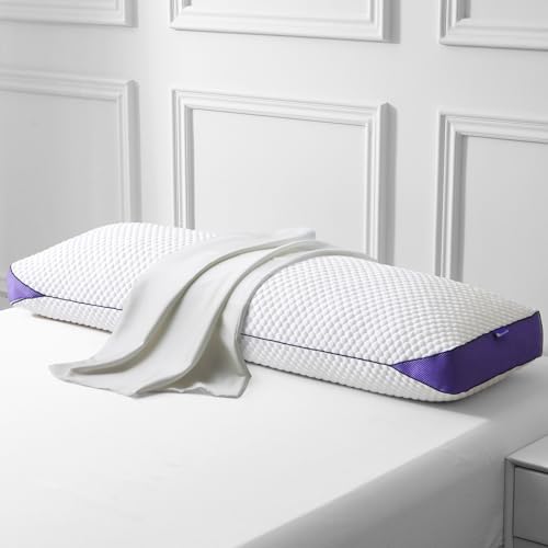 HOMELAB Adjustable Shredded Memory Foam Body Pillow Bundle with Mulberry Silk Pillowcase, Cooling Long Pillow Full Support for Side Sleepers, Back, Hip & Leg Comfort, 1 Pack 20"x52" - Image 2