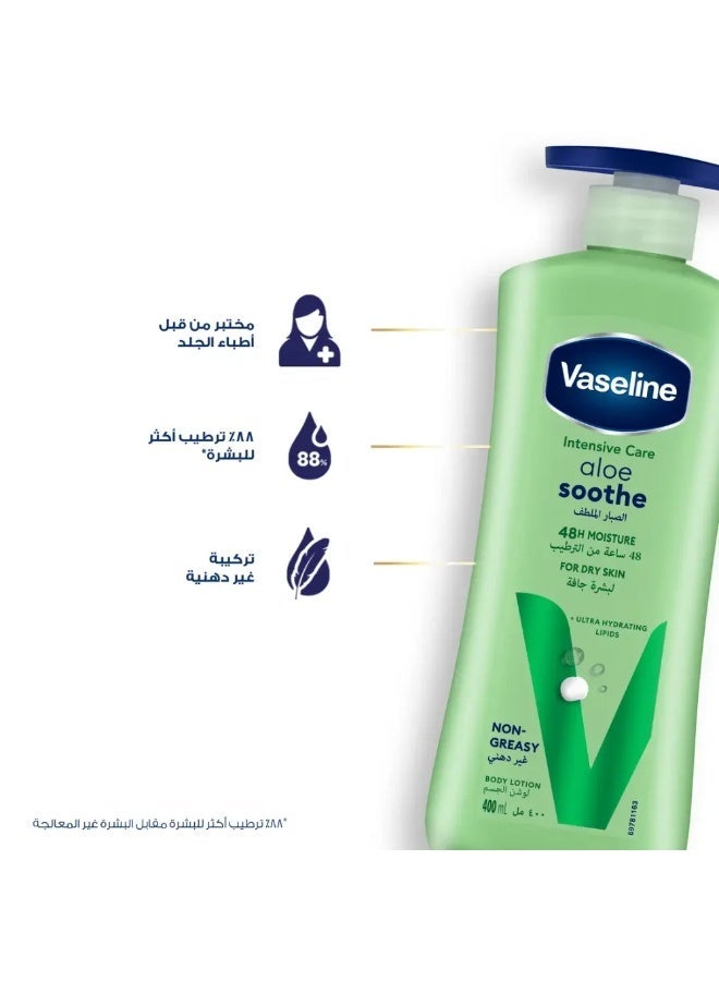 Vaseline Intensive Care Aloe Soothe Lotion 400Ml - Image 2