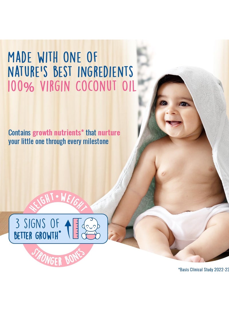 Parachute Advansed 400ml Baby Massage Oil for New Born - 100% Coconut Oil - for Better Growth -enriched with vitamin EF  - Image 3