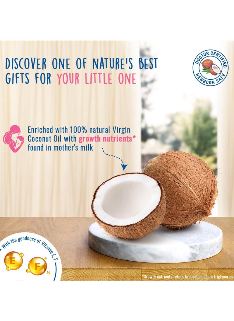 Parachute Advansed 400ml Baby Massage Oil for New Born - 100% Coconut Oil - for Better Growth -enriched with vitamin EF  - Image 2