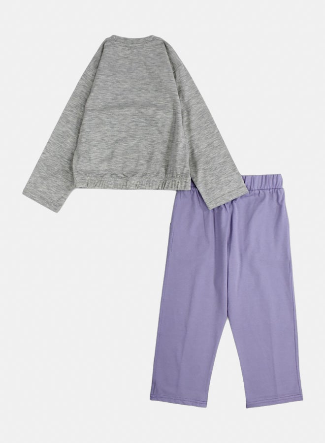 دريم طقم بيجامة بناتي قطن بطبعة هالو كيتي - Image 3