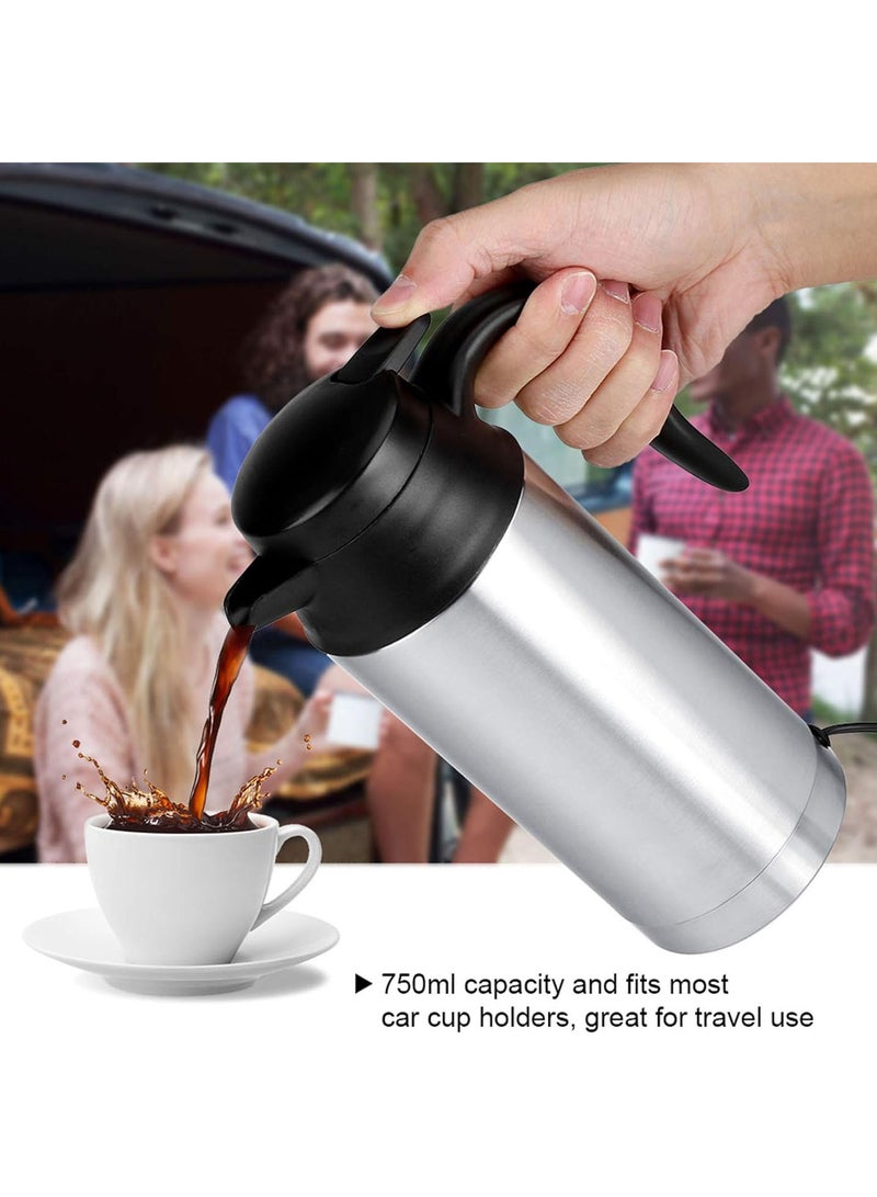 GGOOT 750ML Car Heating Mug, with Indicator Light, Stainless Steel Car Coffee Maker Pot Travel Mug for Car and Camping - Image 4