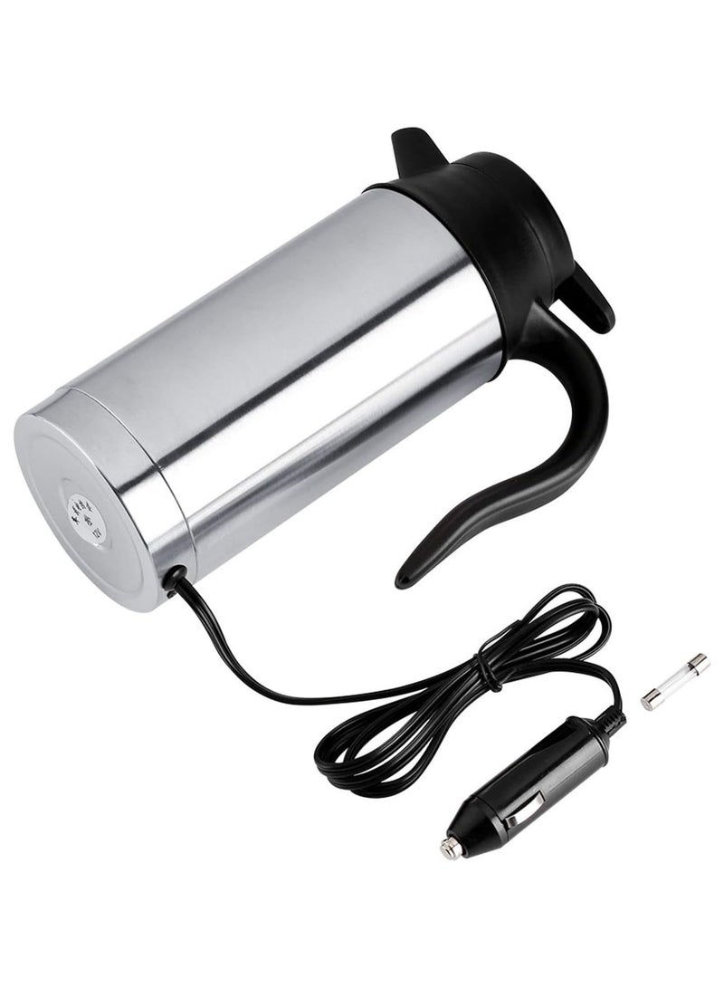 GGOOT 750ML Car Heating Mug, with Indicator Light, Stainless Steel Car Coffee Maker Pot Travel Mug for Car and Camping - Image 2