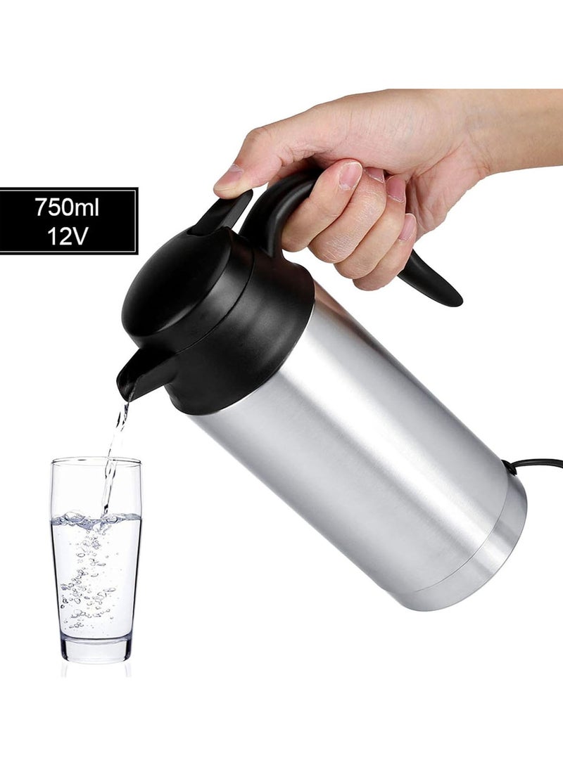 GGOOT 750ML Car Heating Mug, with Indicator Light, Stainless Steel Car Coffee Maker Pot Travel Mug for Car and Camping - Image 3