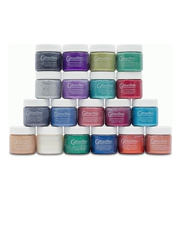 Angelus Angelus Glitterlites Flexible Leather Paint Silver Spark for Shoes, Boots, Jackets, &More - Image 3