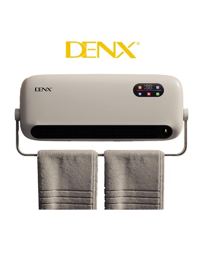 Denx Smart wall heater with remote control, 1800W (Model DX2635), fast heating and double protection - Image 1