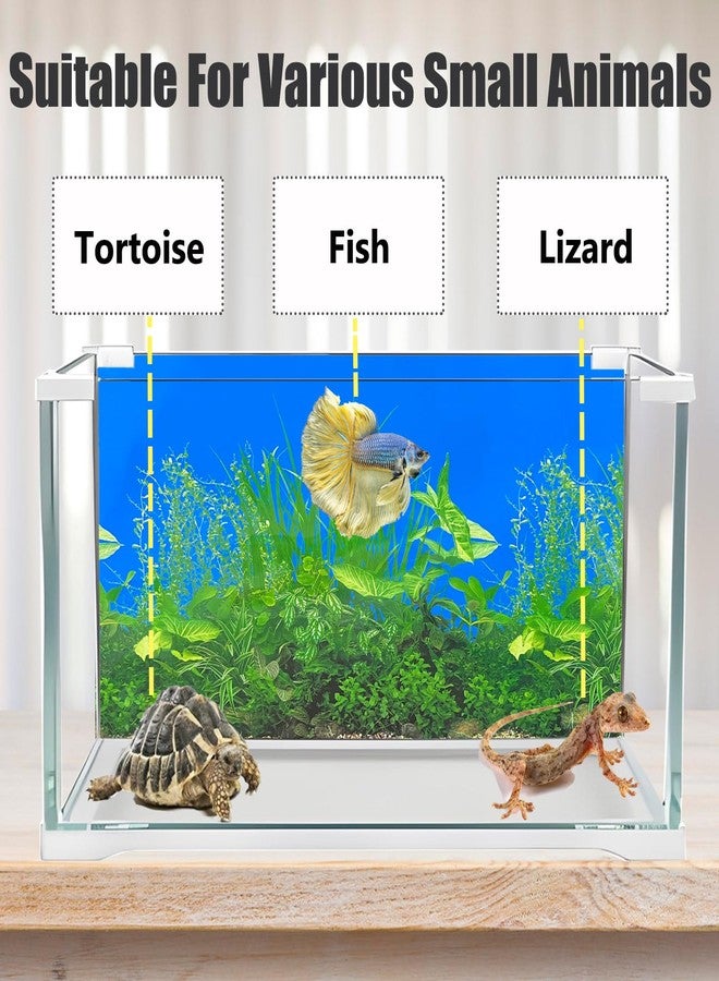 XCNO Fish Backgrounds Paper Double Sides Undersea Aquarium Background Poster Colorful Sea Anemone Fish Tank Background Sticker Decorations 16"x 33" - Image 4