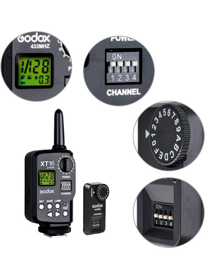GODOX FT-16S Wireless Flash Trigger for Sony Camera – 16 Channels 433MHz Remote Transmitter and Receiver Set, Compatible with Speedlite, Studio Strobe Light, DSLR Flash Control Accessory - Image 3