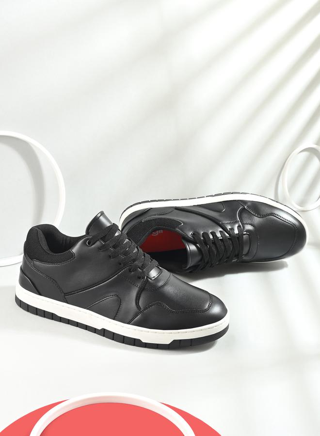 Styli Abstract Sole Lace Up Sneakers  - Image 1