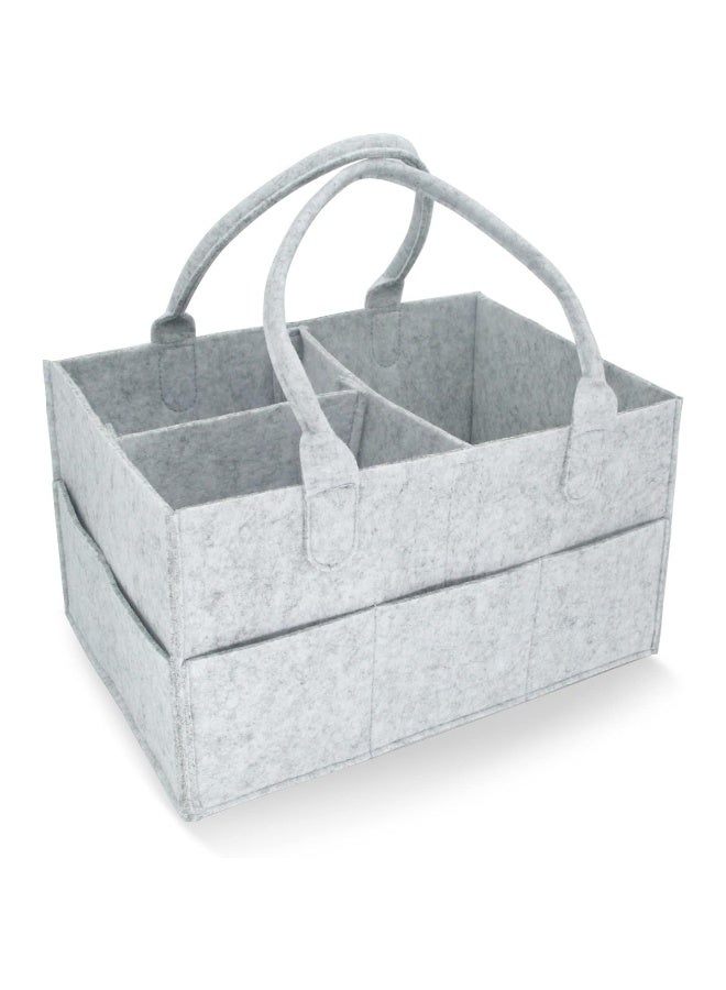 Baby Diaper Caddy Organizer Tote Bag - Nursery Storage Bin for Changing Table | Portable Car Travel Organizer - Image 5