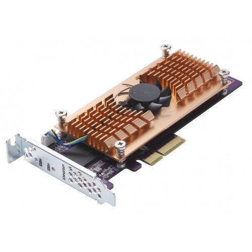 QNAP QM2-2P-244A Dual M.2 22110/2280 Pcie SSD Expansion Card (PCIe Gen2 X4), Low-Profile Bracket Pre-Loaded, Low-Profile Flat and Full-Height are Bundled 2 x SSD - Image 3