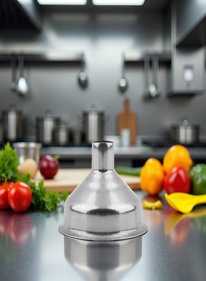 WsjiaboFux قمع صغير فضي اللون، مصنوع من الفولاذ المقاوم للصدأ، أداة تعبئة زجاجات، أدوات مطبخ احترافية، أدوات وأجهزة متخصصة - Image 3