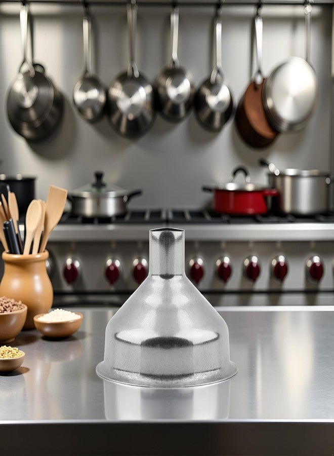 WsjiaboFux قمع صغير فضي اللون، مصنوع من الفولاذ المقاوم للصدأ، أداة تعبئة زجاجات، أدوات مطبخ احترافية، أدوات وأجهزة متخصصة - Image 4