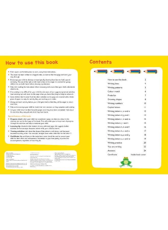 Writing Workbook Ages 3-5