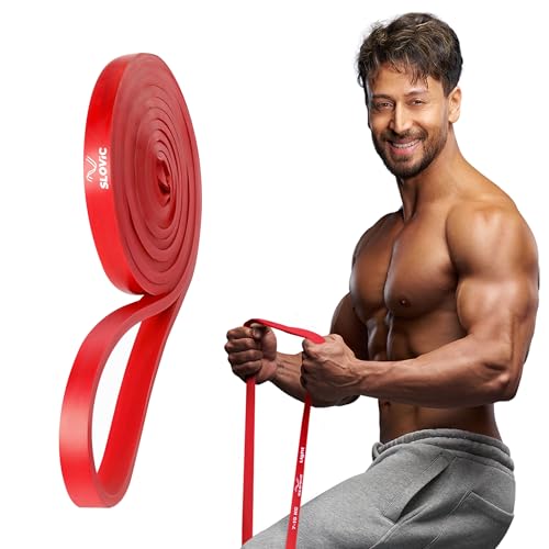 Slovic Resistance Band for Workout [Upto 15 KG] | Latex Free Resistance Bands Set | Excercise Band & Stretching Bands for Exercise for Home Workouts | Gym Equipment for Home Workout | for Men & Women - Image 1