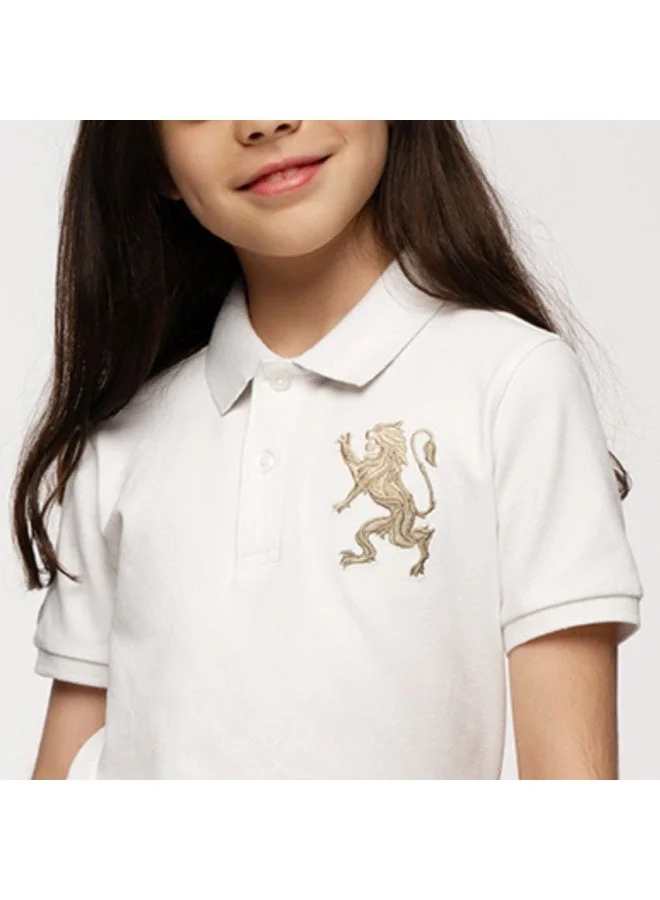 GIORDANO  Kids' Lion Polo: 3D Embroidery, Comfort Piqué, Classic Style  | Best Price UAE