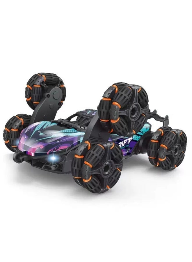RC Drift&Off-Road Car - with Alloy metal body, 1/24 2.4Ghz High Speed Remote Control Car with LED Lights,Rechargeable Batteries, Suitable for Various Terrains,for Kids Gifts and Adults（Phantom Void Purple） - Image 3