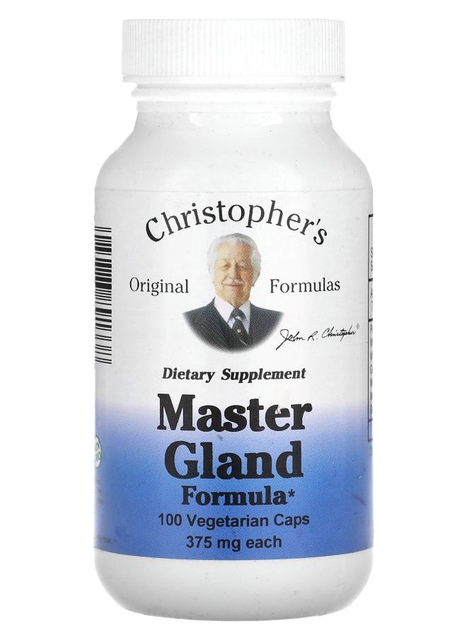 Christopher's Original Formulas - Master Gland Formula 375 mg 100 Vegetarian Caps - Image 1