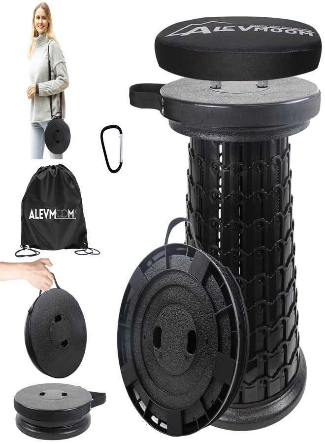 ALEVMOOM كرسي قابل للطي بحجم XXL مُطوّر مع وسادة سميكة، ارتفاع 20.1 بوصة، عمق 13 بوصة، يتحمل وزنًا يصل إلى 1000 رطل، كرسي قابل للطي والسحب، متين وقابل للطي، أعرض وأطول، مثالي للسفر والتخييم والأنشطة الخارجية. - Image 1