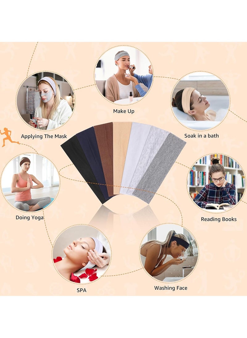 GoodTool 7 Pack Women's Head Bands Soft Elastic Head Bands Non Slip Sweat-Absorbent For Women's Hair Sports Headbands For Running Yoga Daily Exercise - Image 5