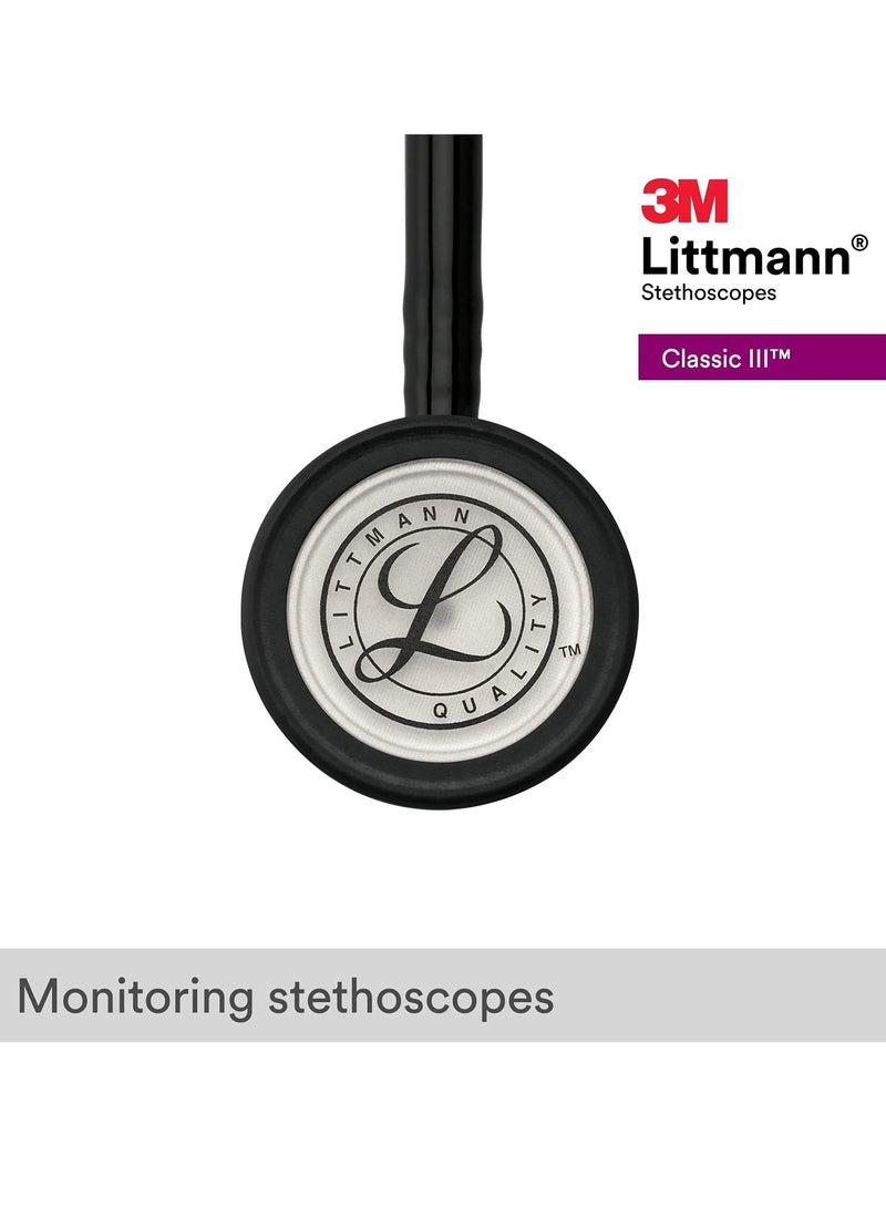 Littmann 3M Littmann Classic III Monitoring Stethoscope  Black Tube 5620 - Image 3