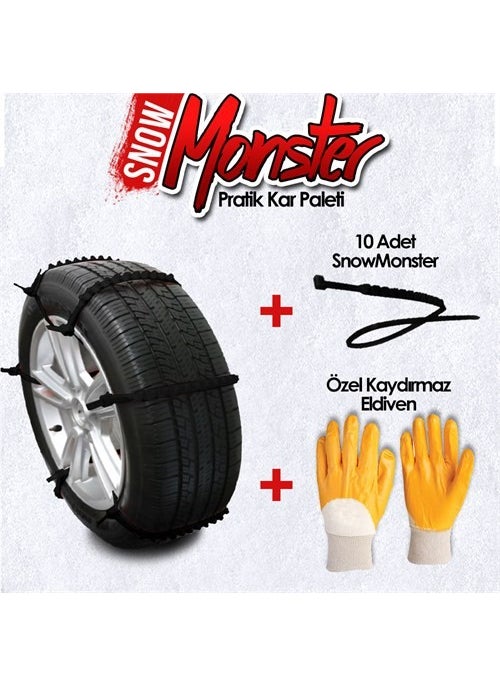 Snow Monster Practical Palette (10 Pieces) + Gloves Gift 