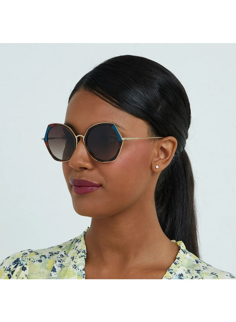 30Sundays MARAIS - La French Collection Women Brown Sunglasses - Frame Material: Metal + Acetate - Lens Color: Brown- Frame Color: Tortoise - Full Rim