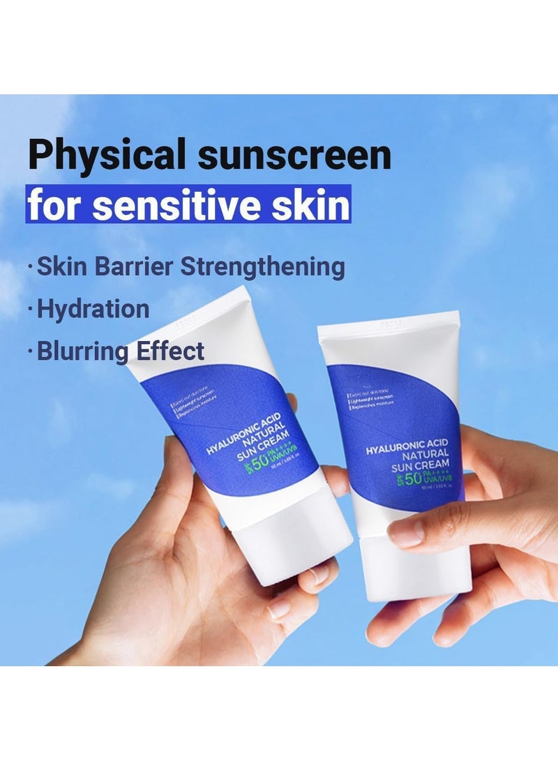 ايسنتري كريم واقي شمس طبيعي بحمض الهيالورونيك 50 مل - Image 3