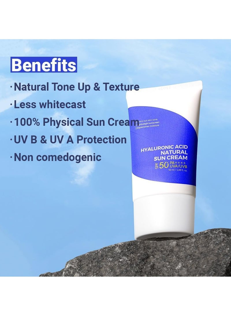 ايسنتري كريم واقي شمس طبيعي بحمض الهيالورونيك 50 مل - Image 4