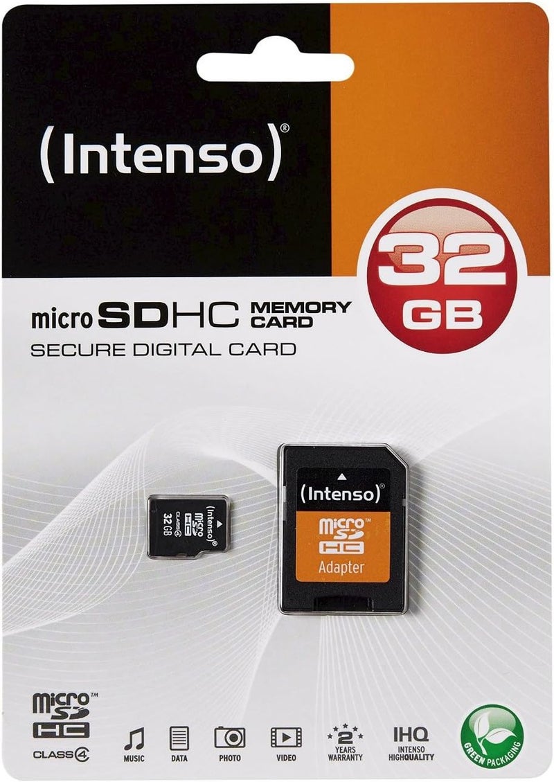 Microsdhc Memory Card, Class 4, 32 GB, Black